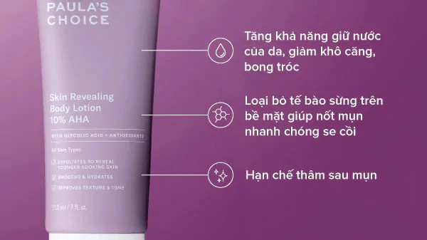 alt: Hình ảnh sản phẩm AHA trị mụn lưng