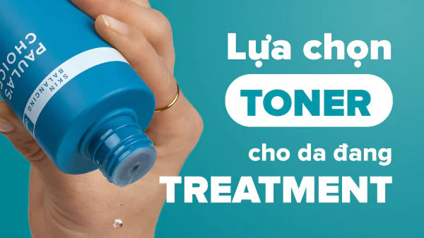 alt text: Hình ảnh chai toner cho da treatment