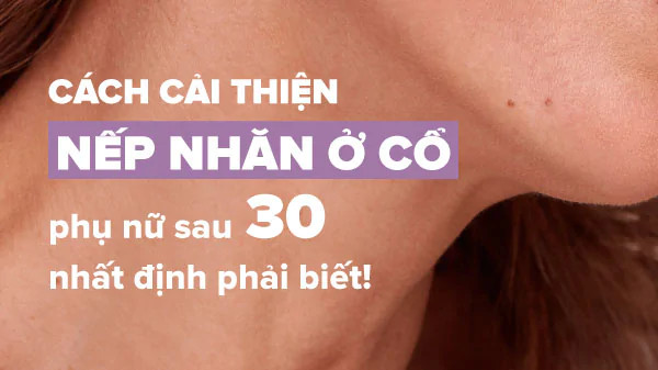 alt text: Hình ảnh minh họa vùng da cổ có nếp nhăn