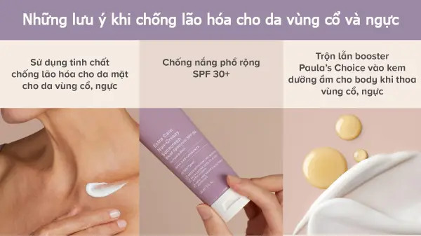 alt text:  Một số lưu ý trong cách chống lão hóa cho da vùng cổ và ngực