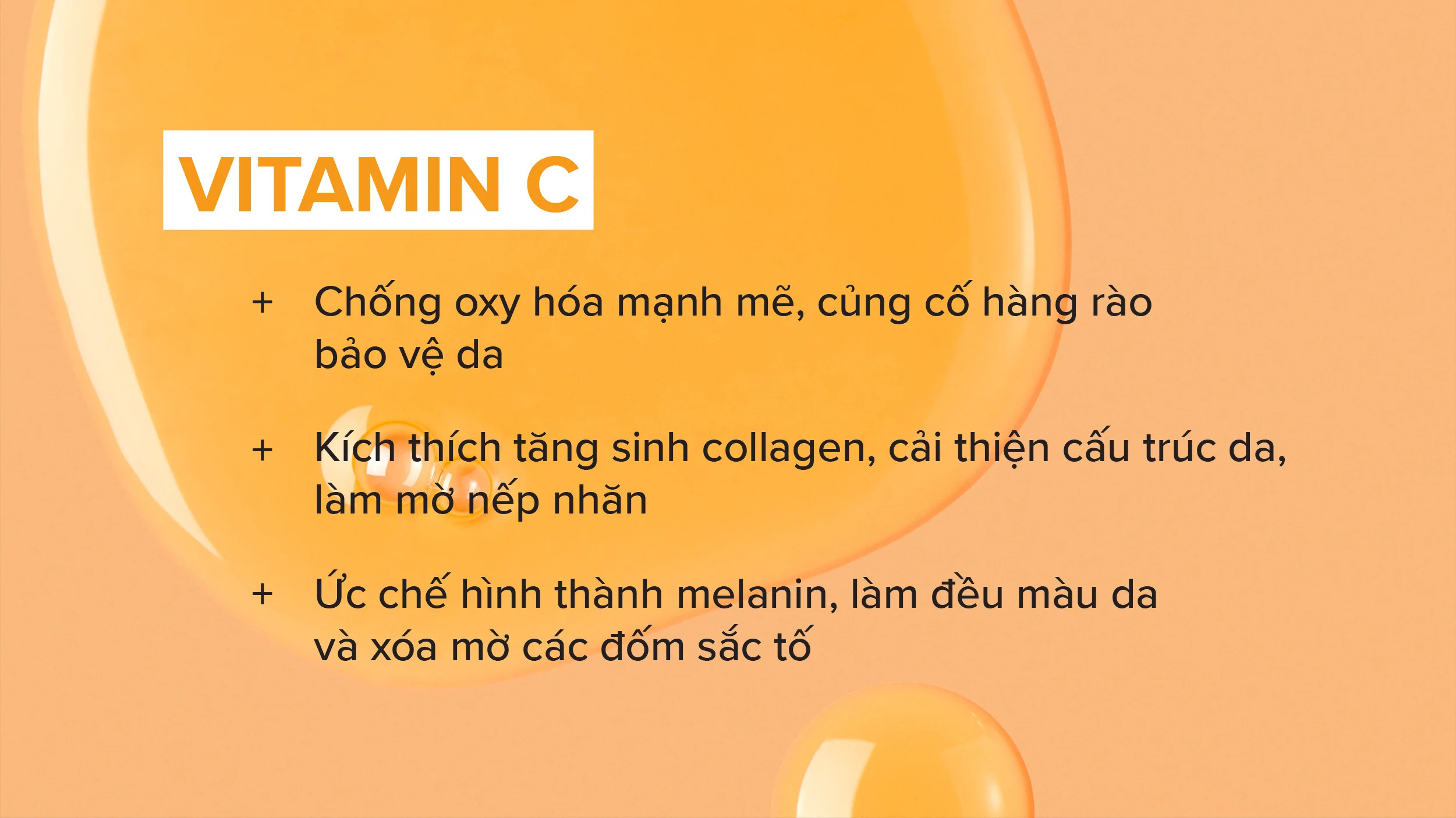 alt=Vitamin C giúp làm mờ vết thâm sau mụn