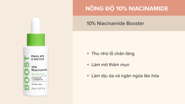 Niacinamide 10%, tác dụng của niacinamide 10%