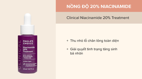 Niacinamide 20%, tác dụng của niacinamide 20%