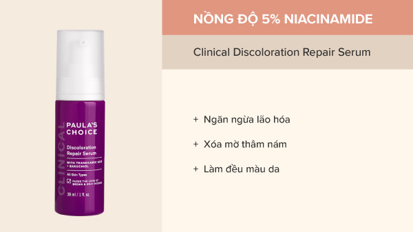 Niacinamide 5%, tác dụng của niacinamide 5%