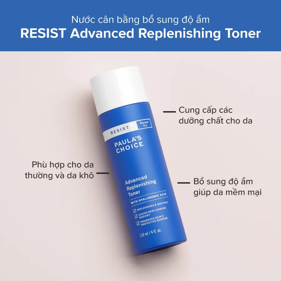 Tác dụng của Toner Paula's Choice Resist Advanced Replenishing Toner