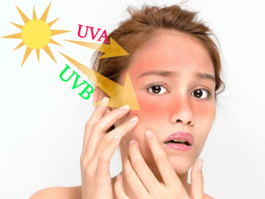 Da bị khô tróc vảy là do ảnh hưởng từ tia UV mặt trời