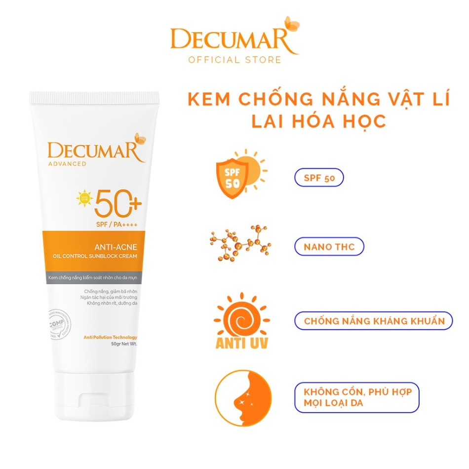 Decumar Anti-Acne Oil Control Sunblock Cream