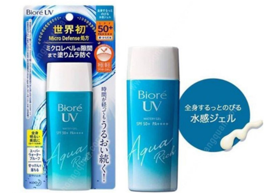 Kem chống nắng Bioré UV Aqua Rich Watery SPF50+/PA++++ đến từ Nhật Bản