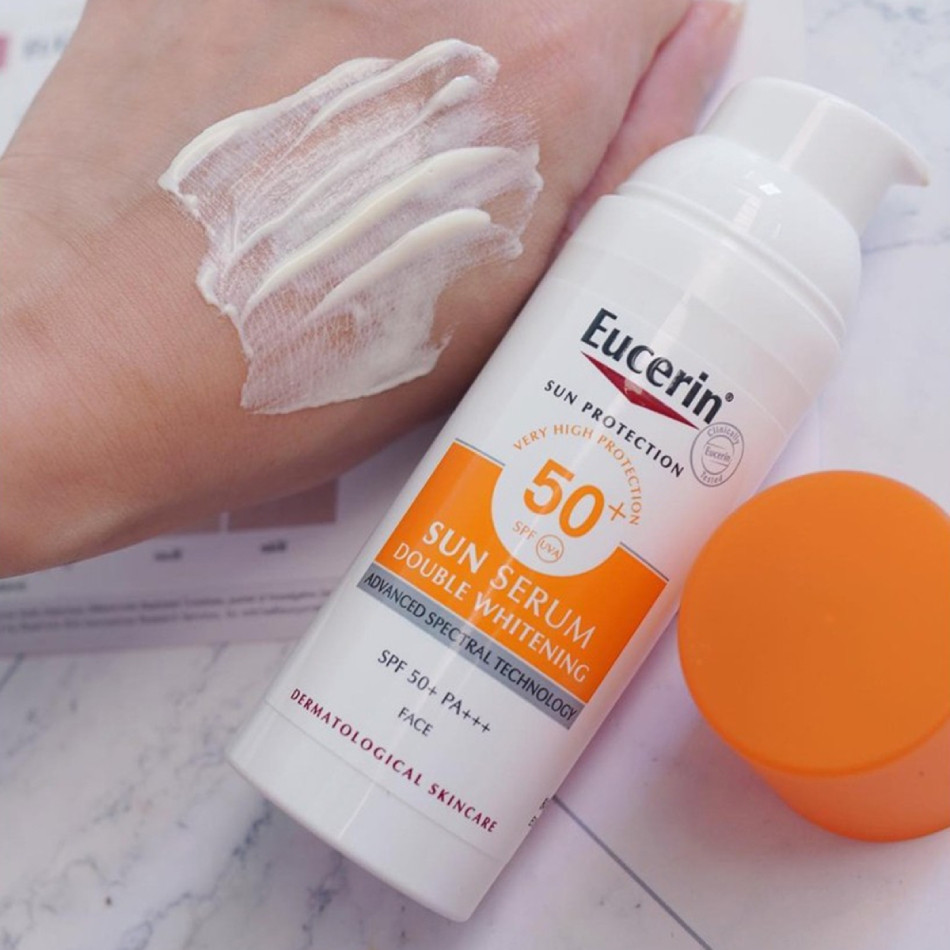 Kem chống nắng da khô Eucerin Double Serum SPF50