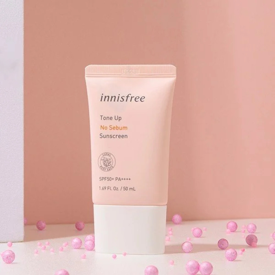 Kem chống nắng kiềm dầu nâng tone Innisfree Tone Up No Sebum Sunscreen