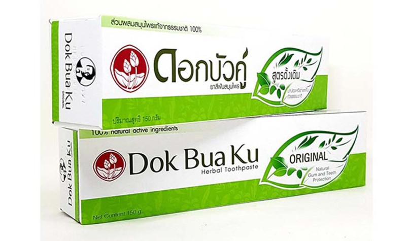 Kem đánh răng thảo dược Dok Bua Ku an toàn cho bà bầu