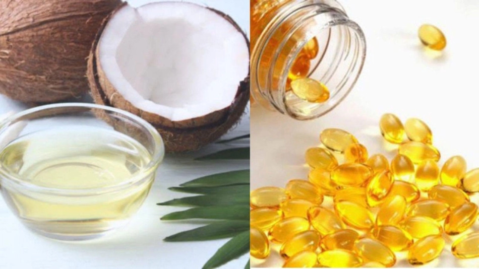 Mặt nạ tóc từ dầu dừa và vitamin E