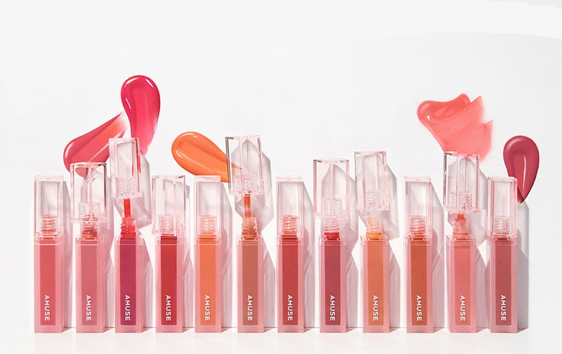 Son tint bóng thuần chay Amuse Dew Tint