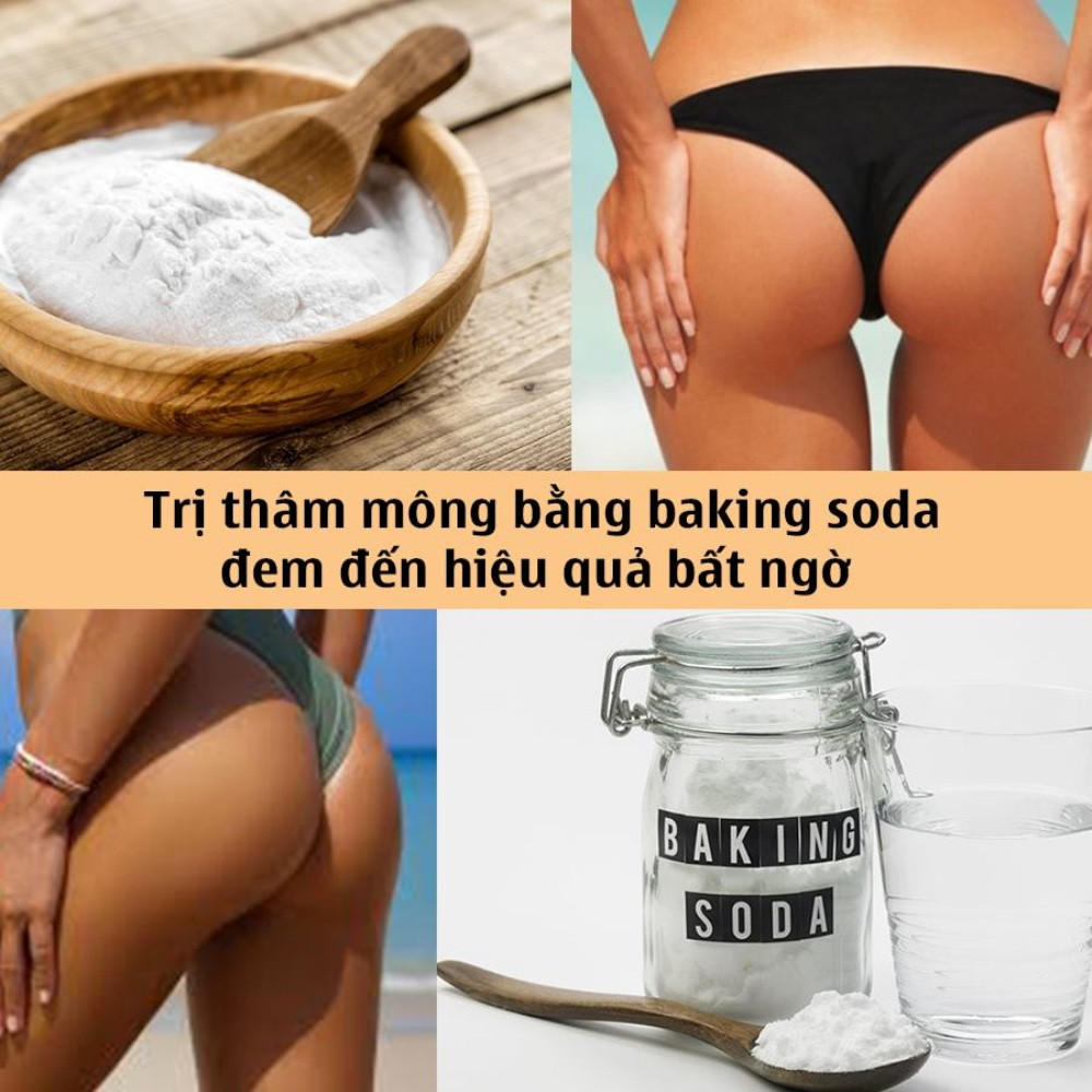 Sử dụng baking soda để cải thiện tình trạng thâm mông