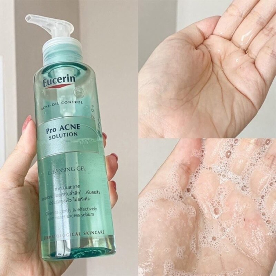 Sữa rửa mặt Eucerin ProAcne Solution Cleansing Gel