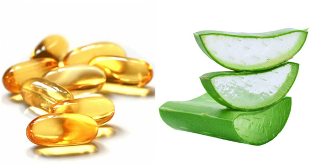 Vitamin E và nha đam cung cấp độ ẩm cho da