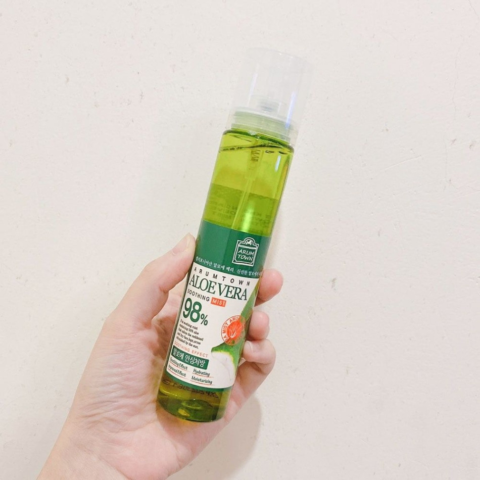 Xịt Khoáng Arumtown Aloe Vera Soothing Mist 98%